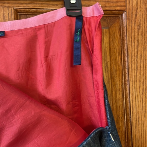 Classic BODEN skirt 8 denim with FABULOUS appliqué accents EXCELLENT condition - Picture 10 of 15